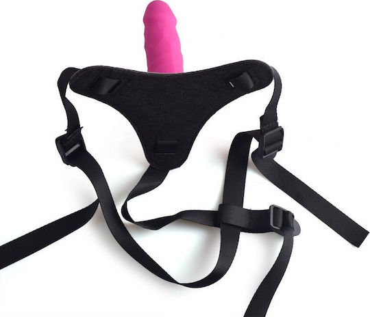 Toyz4lovers Real Safe Hot Stuff Gurtzeug mit Dildo in Rosa Farbe