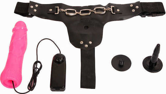 Baile Jessica Strap-on Harness with Dildo 18.5cm Black