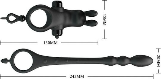 Pretty Love Vibration Penis Sleeve v with Anal Stimulation