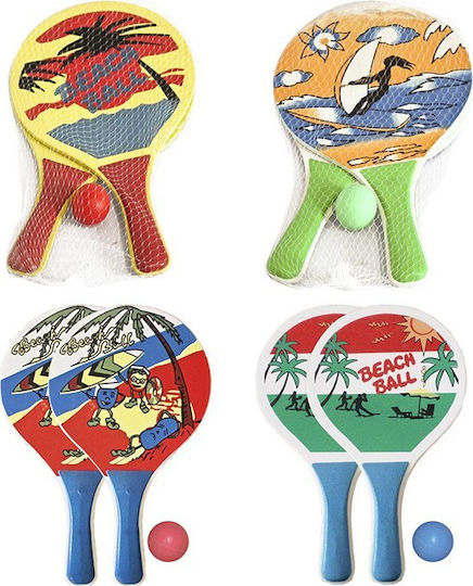 Summertiempo 621386 Set Kids Beach Rackets 2 Units With Ball