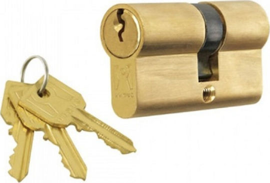 Domus Lock Cylinder Security 65mm (30-35) Gold