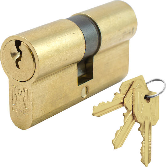 Domus Lock Cylinder Security 65mm (30-35) Gold