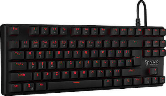 Savio Tempest RX Gaming Mechanical Keyboard Tenkeyless with Outemu Red switches and Illuminated keys (English US)
