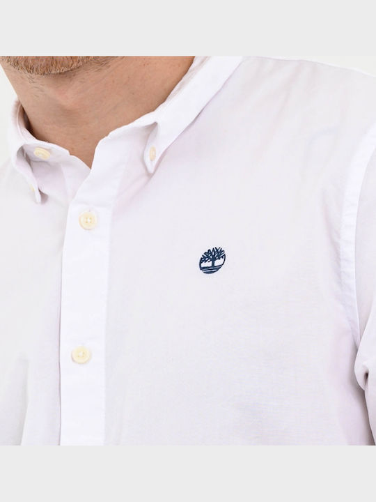 Ela River Oxford Long-sleeved Cotton Shirt White