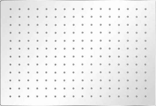 vidaXL Ορθογώνια Κεφαλή Ντουζ 40x30cm Inox