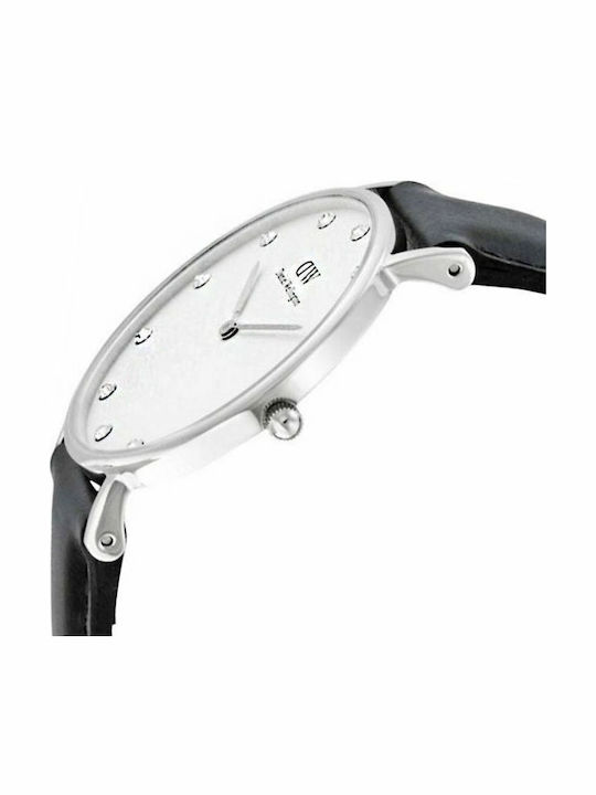 Daniel Wellington Sheffield Ρολόι Μπαταρίας με Δερμάτινο Λουράκι