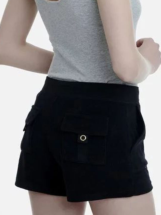 Women's Terry Sporty Shorts Black