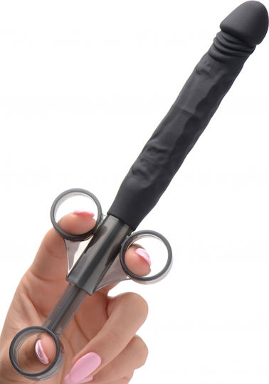 Master Series Shooter Silicone Dildo Lube Launcher Analdusche XLarge  Schwarz