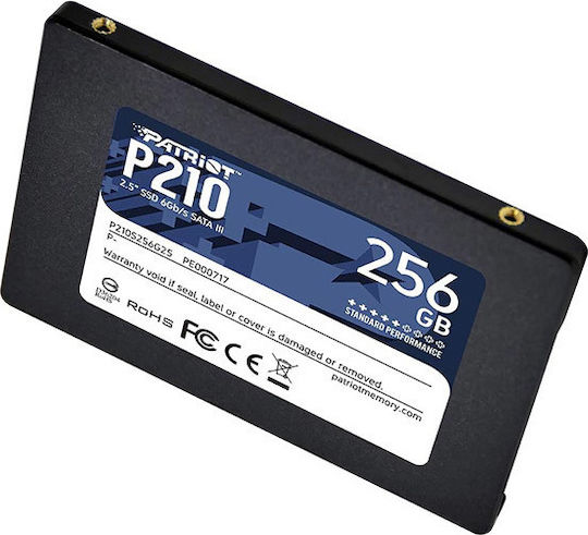 Patriot P210 SSD 256GB Type 2.5'' with SATA III Connection P210S256G25