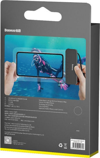 Baseus Let's Go Slip Waterproof Bag έως 7.2" (Μαύρο)