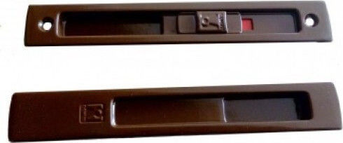 Domus Kliklok Lock for Sliding Aluminum Doors Brown