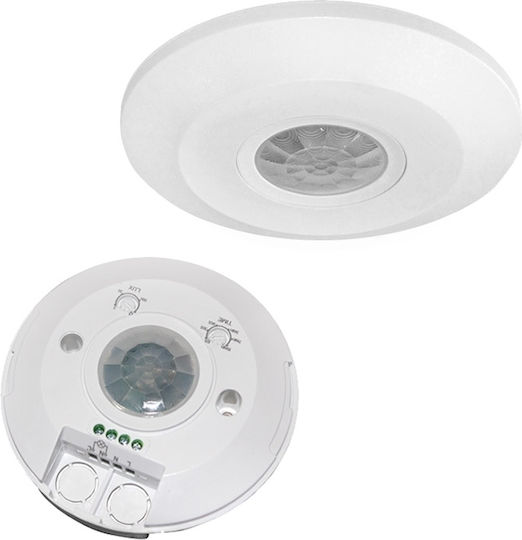 Eurolamp Wired Infrared Motion Sensor 360° Detection Scope 6m