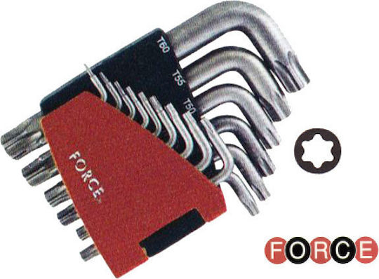 Force Σετ 15 Κλειδιά Torx σε Σχήμα L