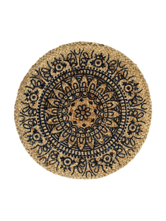 vidaXL Round Wicker Placemats Beige 38cm 4pcs