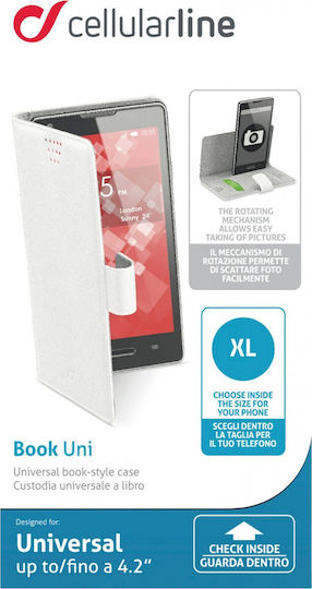 Cellular Line Universal Book Stand έως 4.2" (Λευκό)