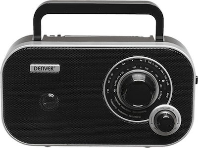 Denver TR-54 Retro Radio portabil Cu alimentare la rețea / baterie Negru