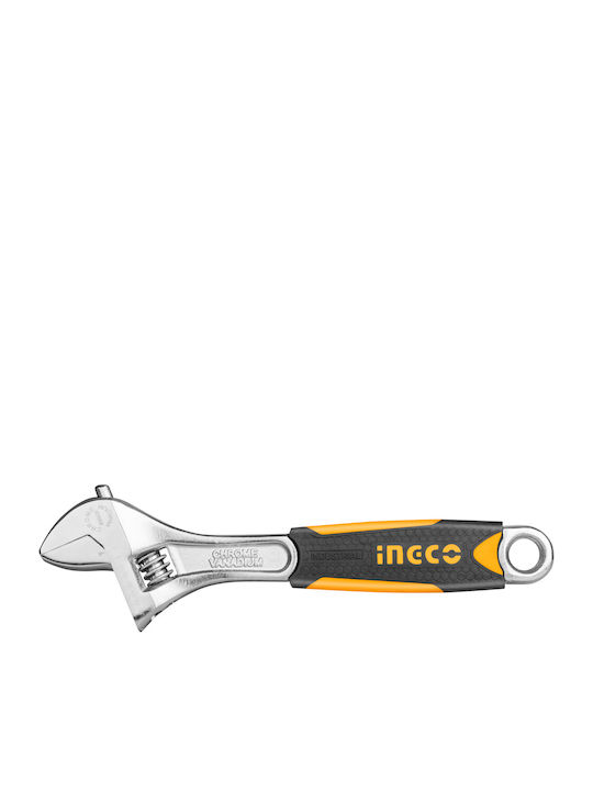 Ingco French Wrench with Adjustable Opening 35mm and Anti-Slip Handle 250mm 10"
