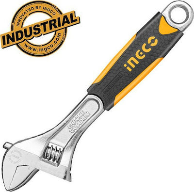 Ingco French Wrench with Adjustable Opening 25mm and Anti-Slip Handle 150mm 6"