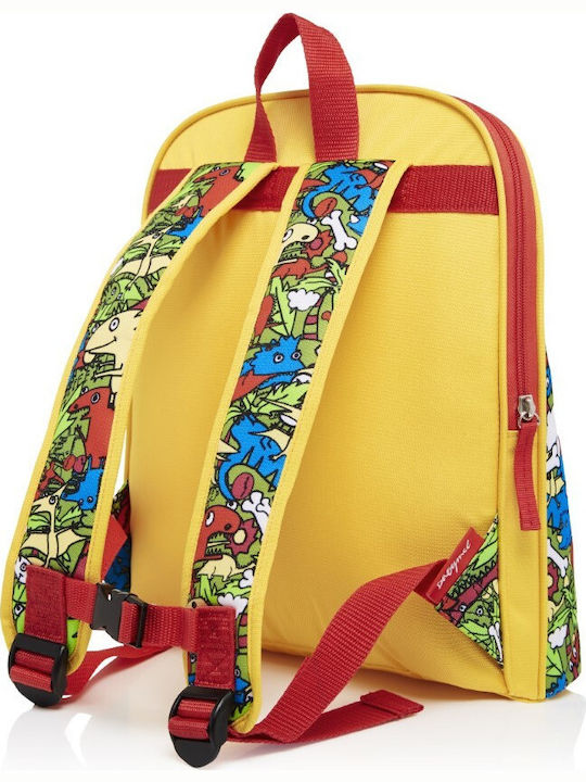 Babymel Zip&Zoe Dino School Bag Backpack Kindergarten Multicolored