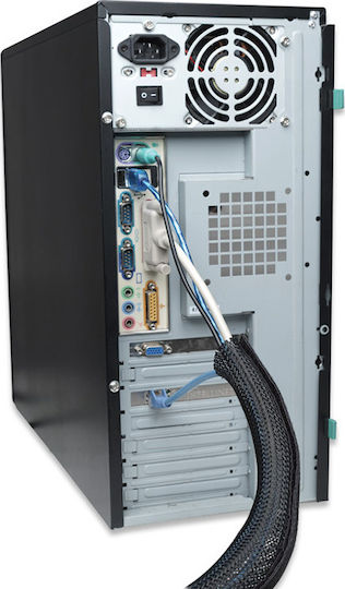 Powertech Πλέγμα Καλωδίων Μαύρο TIES-001 1τμχ