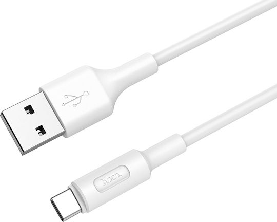 Hoco X25 Soarer USB 2.0 Cable USB-C male - USB-A male White 1m