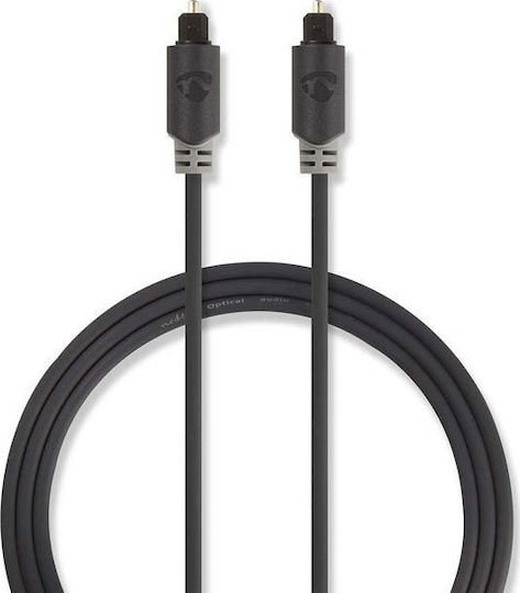 Nedis Optical Audio Cable TOS male - TOS male Μαύρο 1m (CABW25000AT10)