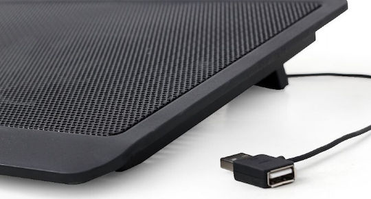 Gembird Cooling Pad για Laptop έως 15" με 1 Ανεμιστήρα και Φωτισμό (NBS-1F15-03)