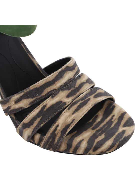 D Genziana Leather Sandals Multicolour