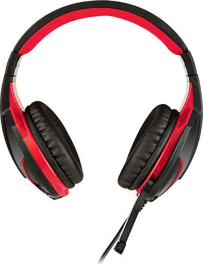 NOD Ground Pounder Over Ear Gaming Headset με σύνδεση 3.5mm Κόκκινο