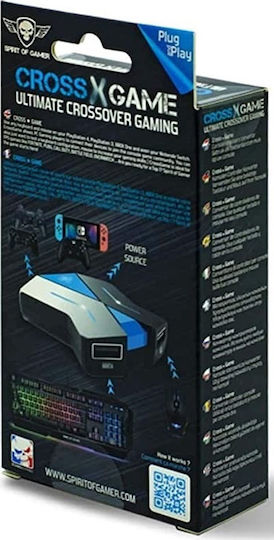 Spirit of Gamer Адаптер За Игри Cross SOG-CONV1 USB Hub За PS3 / PS4 / XBOX Един / Превключвател Черен