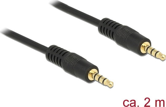 DeLock 3.5mm male - 3.5mm male Cable Black 2m (83436)