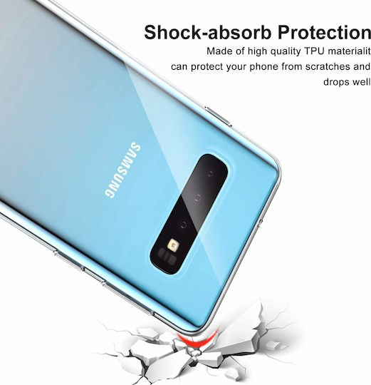 Back Cover Σιλικόνης 1mm Διάφανο (Galaxy S10)