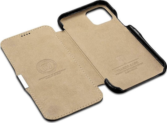 iCarer Vintage Folio Книга Кожа Черен (iPhone 11 Pro)