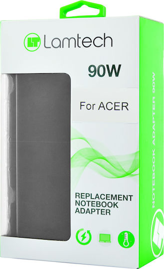 Lamtech Φορτιστής Laptop 90W 19V 4.74A για Acer χωρίς Καλώδιο Τροφοδοσίας