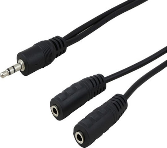 Cablexpert Converter 3.5mm male to 3.5mm 2x female 1pcs