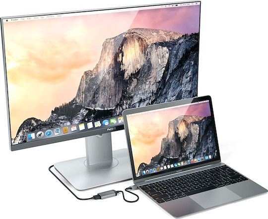 Satechi Μετατροπέας USB-C male σε HDMI female Γκρι 1τμχ ST-TC4KHAM