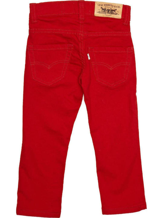 Levi's Kids Fabric Trousers Red Pant Chino