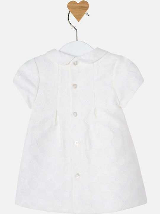 Mayoral Kids Dress Short Sleeve White