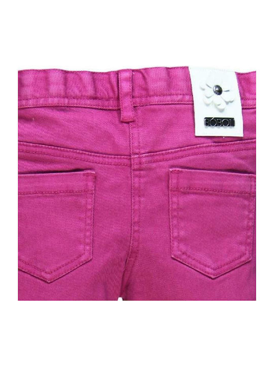 Boboli Kids Fabric Trousers Fuchsia