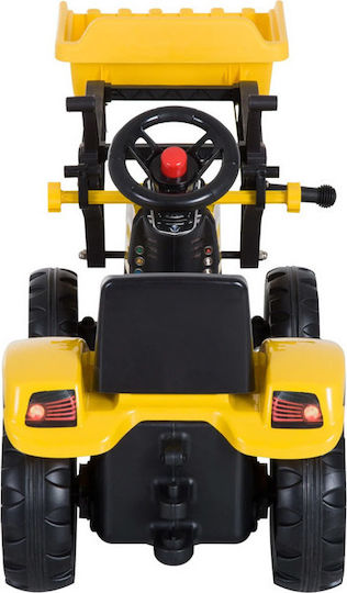 Kids Ride On Excavator Foot-to-Floor with Pedal Yellow for 3+ Years