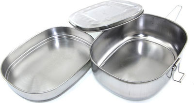 Compass Canteen for Camping Caravan Double Stainless Steel