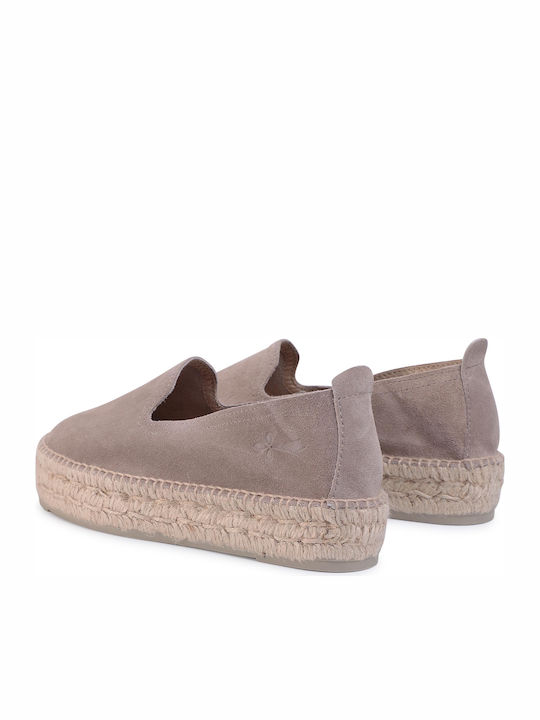 Hamptons Women's Suede Espadrilles Vintage Taupe