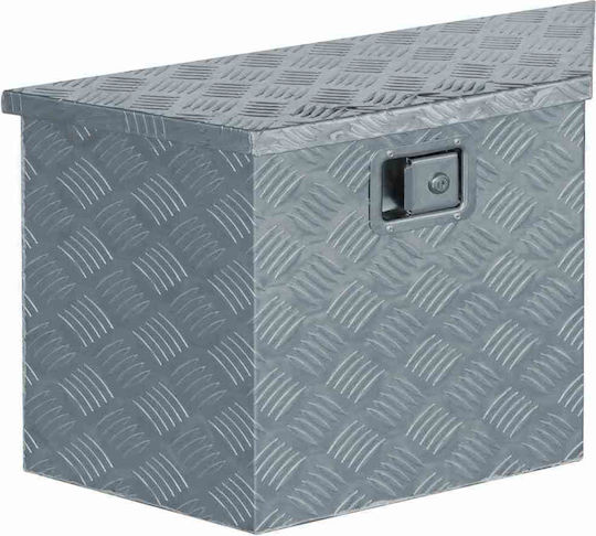 vidaXL Tool Storage Aluminum Box Τραπεζοειδές W70xD24xH42cm 142942