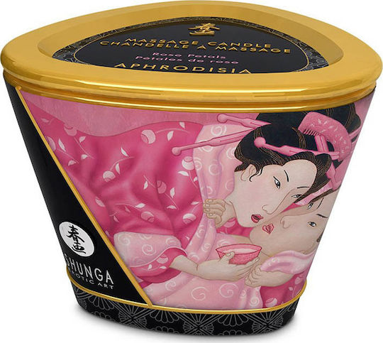Shunga Massage Candle with Scent Rose Petals 170ml