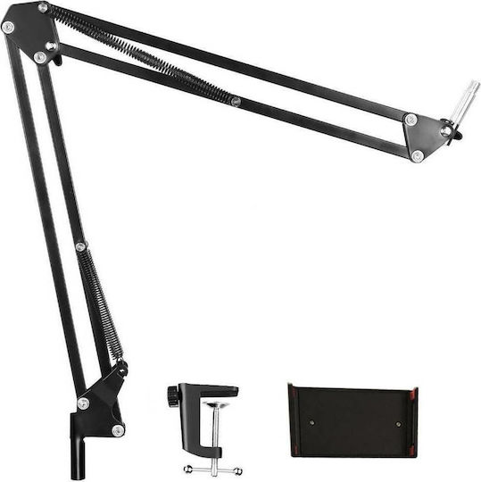 PSTANDS-80 Tabletständer mit Verlängerungsarm bis 10" in Silber Farbe