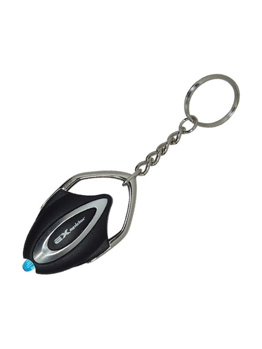 Auto Gs Keychain Exspider Metalic cu LED Negru