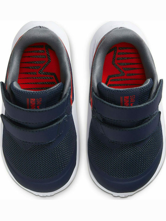 Star Runner Star Runner 2 Kids Sports Shoes Running with Hoop & Loop Closure Navy Blue