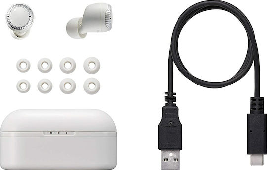 Panasonic RZ-S300WE In-Ear Bluetooth-Freisprecheinrichtung Kopfhörer mit Schweißresistenz und Ladeetui Weiß
