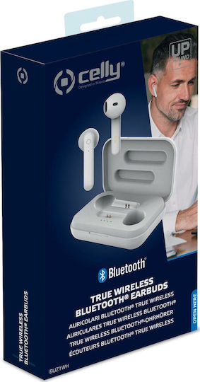 Buz 1 In-ear Bluetooth Handsfree Ακουστικά με Θήκη Φόρτισης Λευκά
