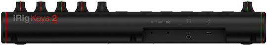 IK Multimedia Midi-Tastatur iRig Keys 2 Mini mit 25 Tasten Schwarz